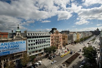 EA Hotel Julis**** - view from the hotel - Wenceslas Square